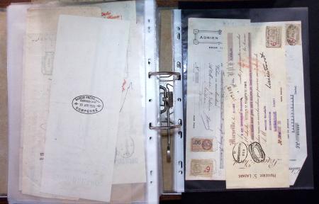1748-1985, FISCAUX : importante collection de timbres