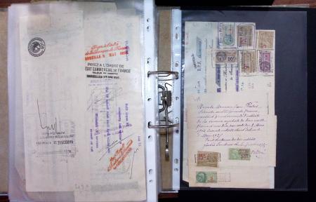 1748-1985, FISCAUX : importante collection de timbres