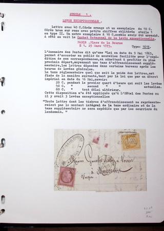 1830-1920, Collection de lettres avec principalement