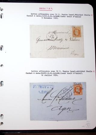 1830-1920, Collection de lettres avec principalement