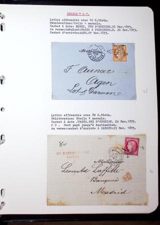 1830-1920, Collection de lettres avec principalement