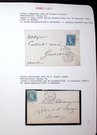 1830-1920, Collection de lettres avec principalement