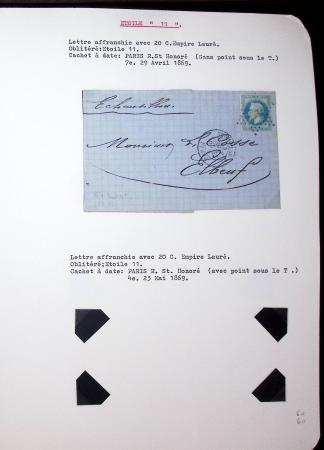 1830-1920, Collection de lettres avec principalement