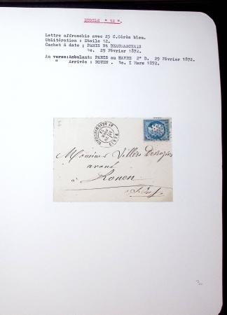 1830-1920, Collection de lettres avec principalement
