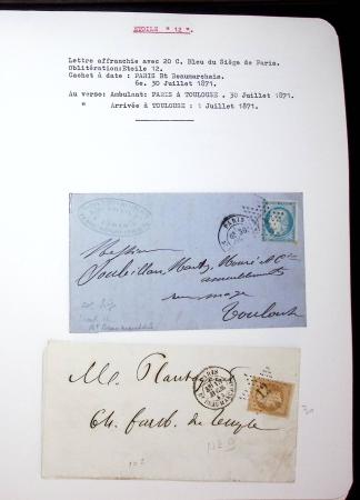 1830-1920, Collection de lettres avec principalement