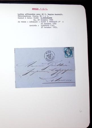 1830-1920, Collection de lettres avec principalement