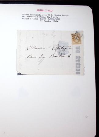 1830-1920, Collection de lettres avec principalement