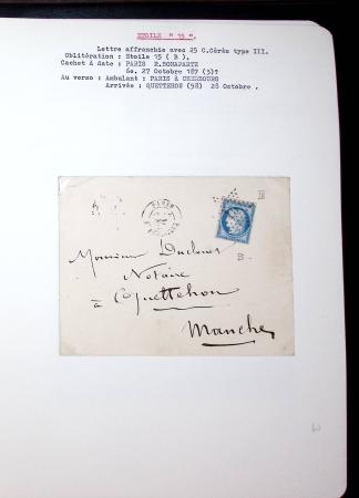1830-1920, Collection de lettres avec principalement