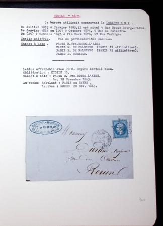 1830-1920, Collection de lettres avec principalement
