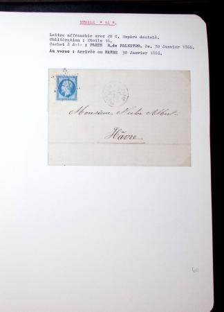 1830-1920, Collection de lettres avec principalement