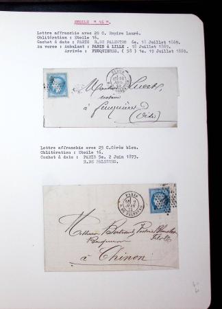 1830-1920, Collection de lettres avec principalement