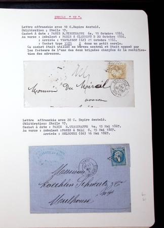 1830-1920, Collection de lettres avec principalement
