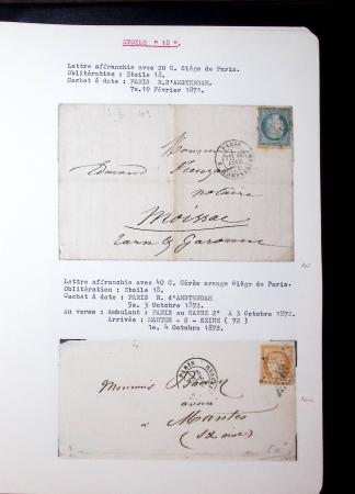 1830-1920, Collection de lettres avec principalement