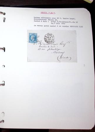 1830-1920, Collection de lettres avec principalement