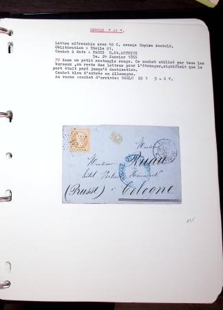 1830-1920, Collection de lettres avec principalement