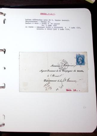 1830-1920, Collection de lettres avec principalement