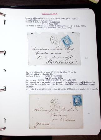 1830-1920, Collection de lettres avec principalement