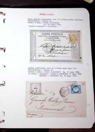 1830-1920, Collection de lettres avec principalement