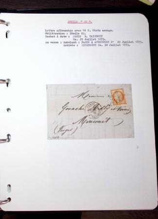1830-1920, Collection de lettres avec principalement