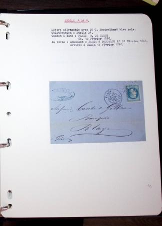 1830-1920, Collection de lettres avec principalement