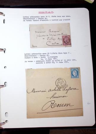 1830-1920, Collection de lettres avec principalement