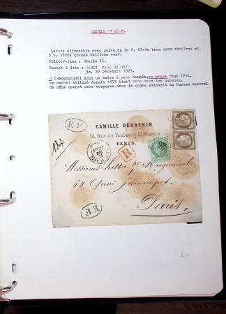 1830-1920, Collection de lettres avec principalement