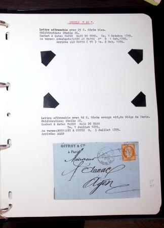 1830-1920, Collection de lettres avec principalement