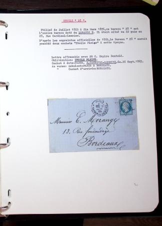 1830-1920, Collection de lettres avec principalement