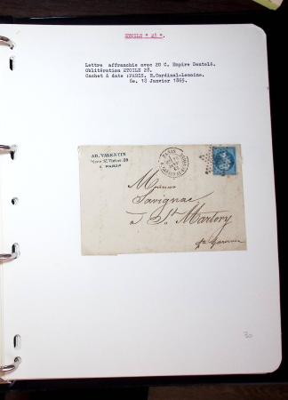 1830-1920, Collection de lettres avec principalement