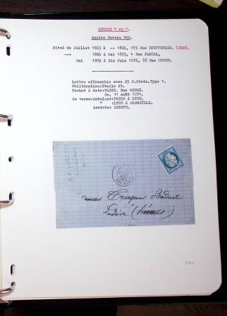 1830-1920, Collection de lettres avec principalement