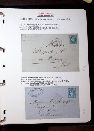 1830-1920, Collection de lettres avec principalement