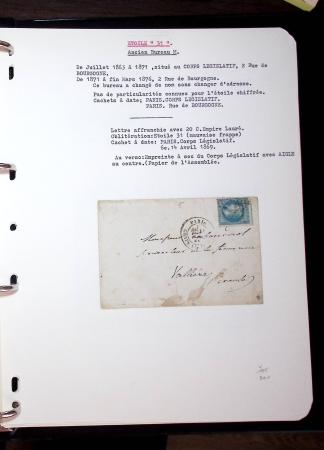 1830-1920, Collection de lettres avec principalement