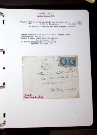 1830-1920, Collection de lettres avec principalement