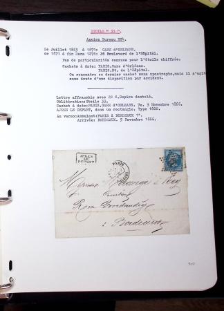1830-1920, Collection de lettres avec principalement