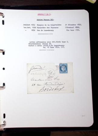 1830-1920, Collection de lettres avec principalement