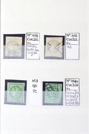 1849-1876, Lot de classiques de France, avec N°2 ST,