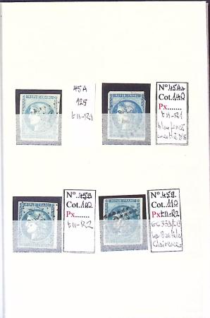 1849-1876, Lot de classiques de France, avec N°2 ST,