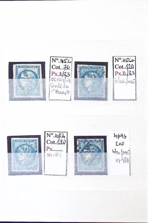 1849-1876, Lot de classiques de France, avec N°2 ST,