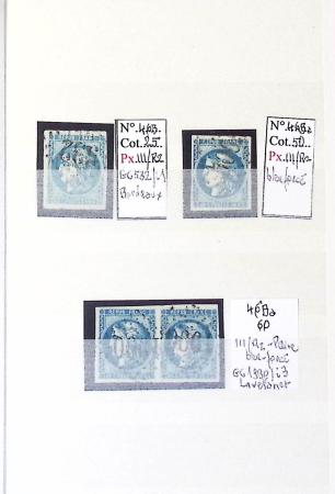 1849-1876, Lot de classiques de France, avec N°2 ST,
