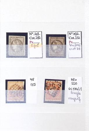 1849-1876, Lot de classiques de France, avec N°2 ST,