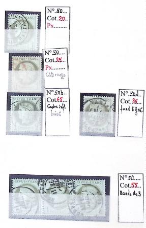1849-1876, Lot de classiques de France, avec N°2 ST,