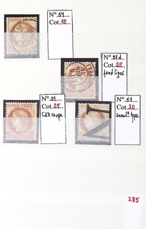 1849-1876, Lot de classiques de France, avec N°2 ST,