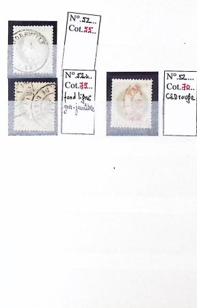 1849-1876, Lot de classiques de France, avec N°2 ST,
