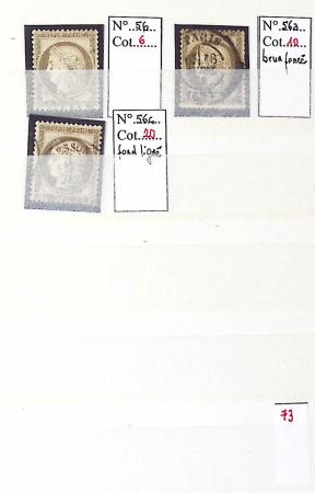 1849-1876, Lot de classiques de France, avec N°2 ST,