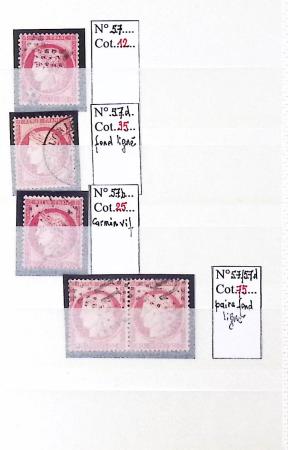 1849-1876, Lot de classiques de France, avec N°2 ST,