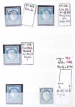 1849-1876, Lot de classiques de France, avec N°2 ST,