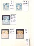 1849-1876, Lot de classiques de France, avec N°2 ST,