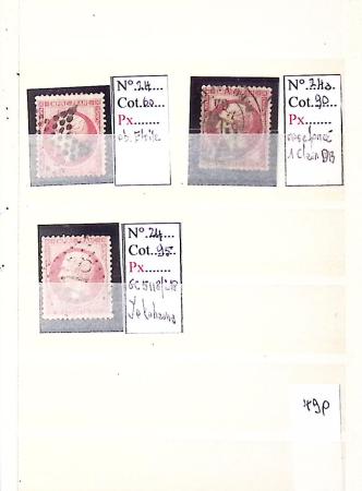 1849-1876, Lot de classiques de France, avec N°2 ST,