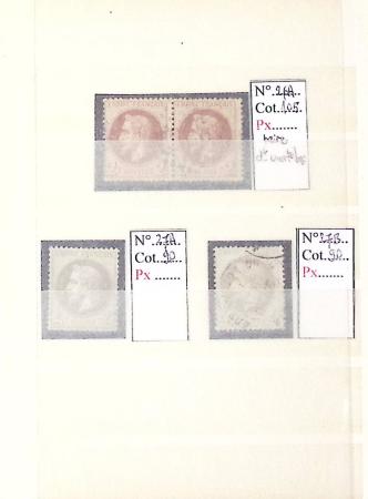 1849-1876, Lot de classiques de France, avec N°2 ST,