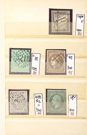 1849-1876, Lot de classiques de France, avec N°2 ST,